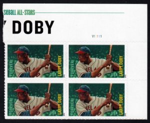 SC# 4695 - (45c) - MLB - All-Stars - Larry Doby - MNH plate Block/4