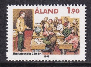 Aland islands  #57  MNH  1989  Saltvik school 350th anniv