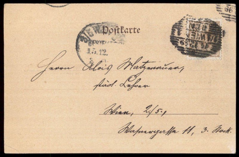 Austria 1899 German Unity Julfest Pagan Patriotic Cover Stamp USED 97506