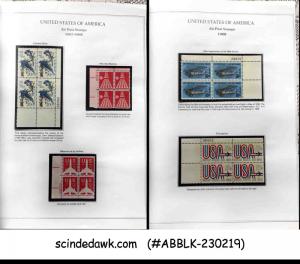 UNITED STATES 1957-1976 AIR POST STAMPS BLK OF 4 MNH IN A FOLDER