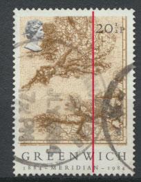 Great Britain SG 1255 - Used - Greenwich Meridian