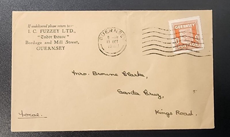 1943 Guernsey Channel Islands  England First Day Cover FDC