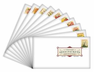US 4754-4763 Vintage Seed Packets (set of 10) DCP FDC 2013