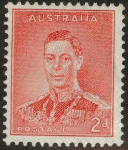  AUSTRALIA Scott 169 MNH**1937 KGVI CV$1.90