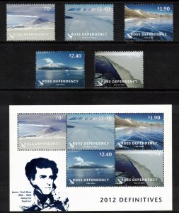 ROSS DEPENDENCY 2012 Landscapes; Scott L124-28, L128a; MNH