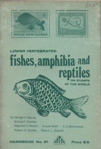 Philatelic Literature - Fishes, amphibia & Reptiles on stamps - ATA booklet no 9