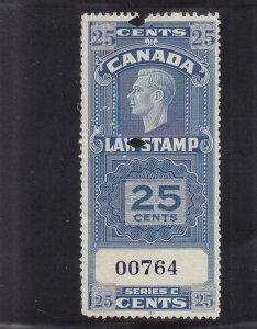 Canada: 25c Law Stamp, Van Damme #FSC23, Used (36801)