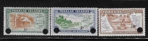 Tokelau 1967 Surcharged Sc 9-11 MNH A679