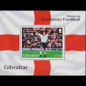 GIBRALTAR 2004 - Scott# 975 S/S European Soccer NH