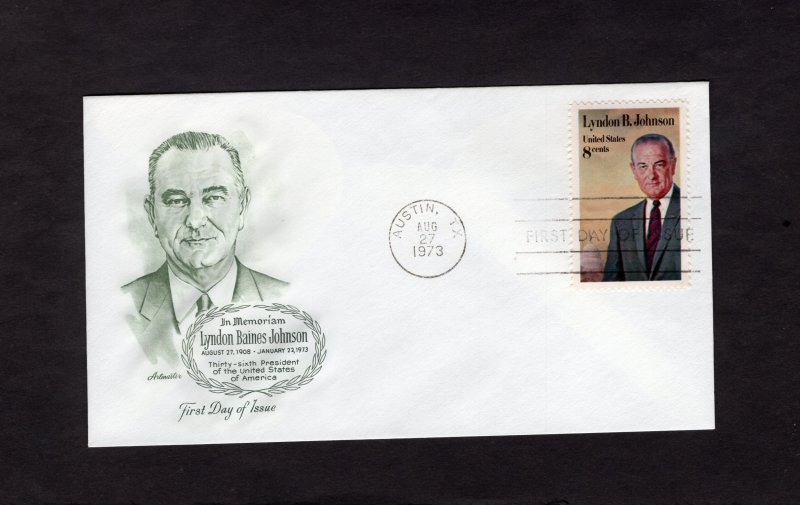 1503 Lyndon Johnson, FDC Artmaster