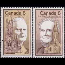 CANADA 1975 - Scott# 662-3 Famous Persons Set of 2 NH