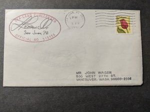 Ship SS SEA-LAND CHALLENGER Naval Cover 1991 w/ letter SAN JUAN, PUERTO RICO