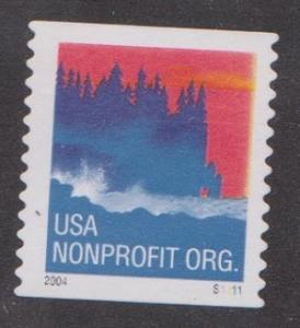 US #3875 Sea Coast Used PNC Single plate #S1111   