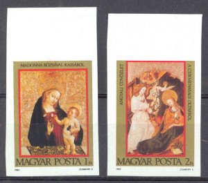 Hungary Sc# 2825-2826 MNH IMPERF 1983 Christmas