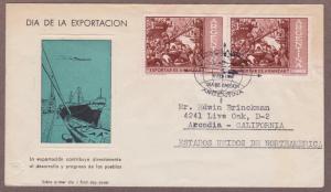 Argentina # 724 pair , Export Drive FDC - I Combine S/H