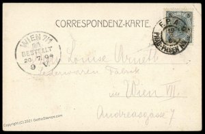 Austria 1894 KuK Fahrendes Postamt FPA Train Railway Mobile Post Office G79339