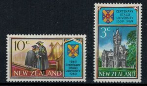 New Zealand 1969 SG897-898 Otago University - MNH