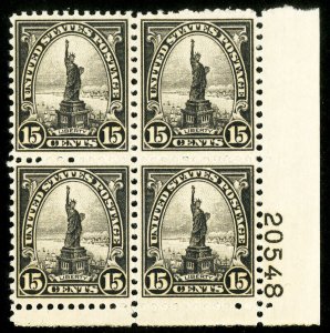 US Stamps # 696 MNH XF Plate Block Of 4