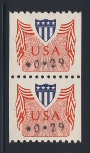 CVP31a  MNH pair - molted tagging