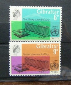 Gibraltar 1966 WHO World Health Organisation set MNH