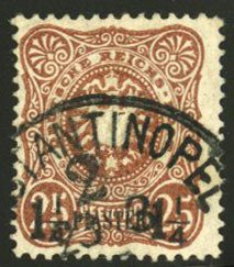 German Colonies, German Offices in the Turkish Empire #5 (Mi. 4b) Cat€340, ...