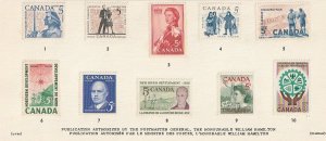 1962 Canada Souvenir Stamp Card