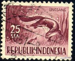 Otter, Indonesia stamp SC#428 used