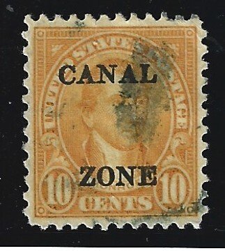 Canal Zone Scott #87 Used 10c Sharpe Top A O/P 2019 CV $12.00