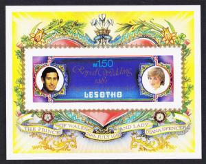 Lesotho Charles and Diana Royal Wedding MS imperf SG#MS454 SC#337A MI#Block 9B