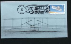 US 3783 First Flight Southport cachet Wright Flyer