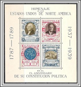 Guatemala #C92 US Constitution Souvenir Sheet MNH