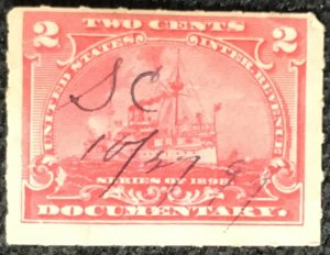 US Used #R164 Single Battleship SCV $.30 L28