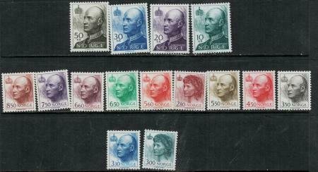 Norway SC B54-B66 MNH 1953 SCV$ 52.00 Set