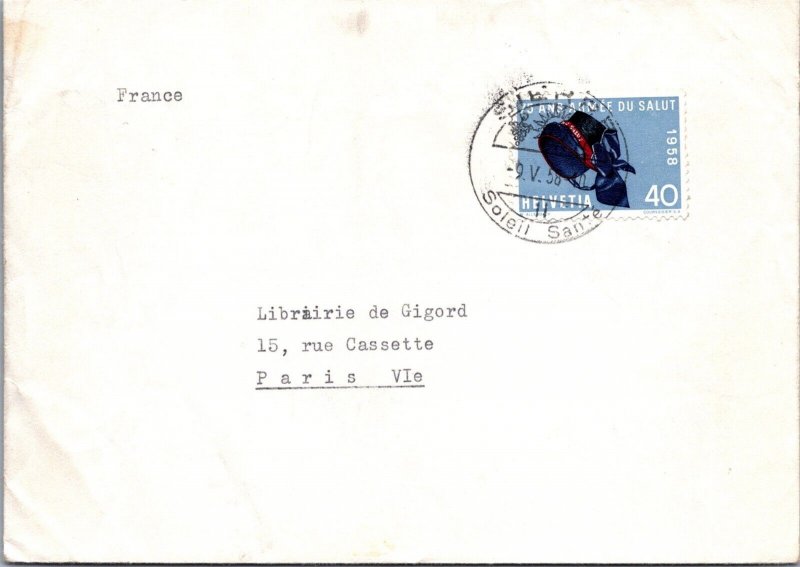 Switzerland 1958 - Airmail - Sierre - J7510