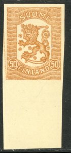 FINLAND 1918 50p ARMS Vasa Issue Imperforate Sc 115 Variety MNGAI