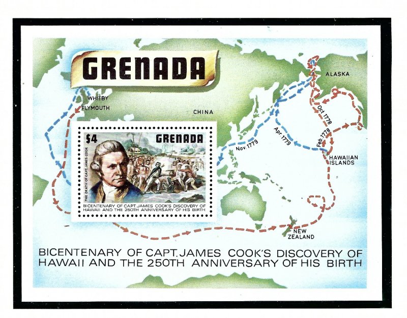 Grenada 899 MNH 1978 Capt Cook S/S  (KA)