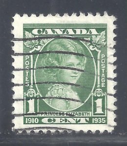 Canada BILLIGS/REICHE CONSTANT PLATE FLAW #21 SCOTT 211 VF USED BS21496