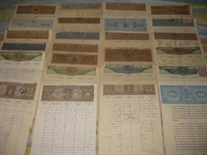 India Fiscal 25 Diff FOR COPIES Stamp Paper including Diff watermark Veriety ...