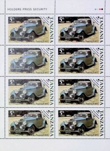 1986 Rolls-Royce Vintage Car Centenary of Motoring Tanzania MNH** Sheet X416-