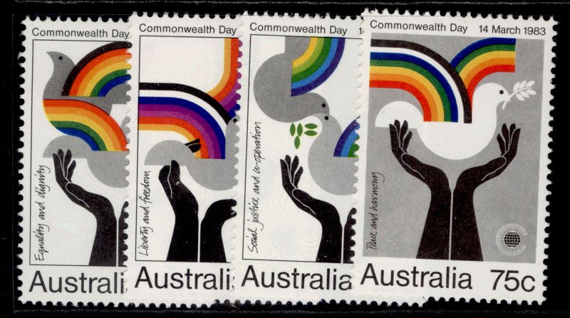 AUSTRALIA QEII SG882-885, 1983 commonwealth day, NH MINT. 