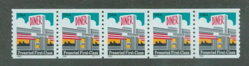 U.S. Scott 3208 VF MNH PNC Strip of 5