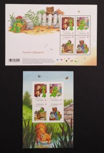 Canada 2541|2541a Booklet Pane & Souvenir Sheet