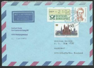 GERMANY 1990 airmail cover to New Zealand..................................11219