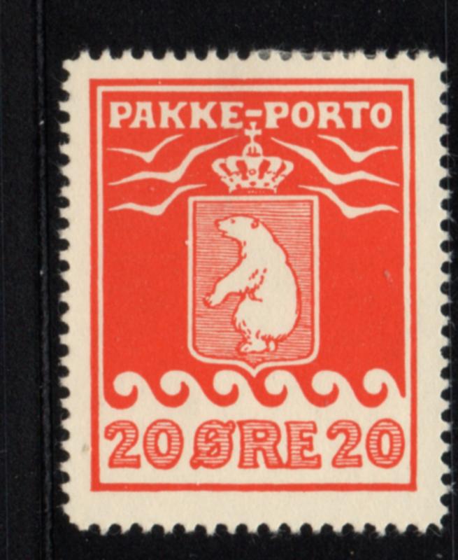 Greenland Q6a 1937 20 ore Polar Bear Parcel Post stamp mint LH