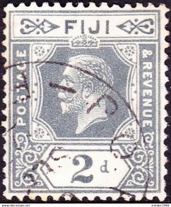 FIJI 1922 KGV 2d Grey SG233 FU