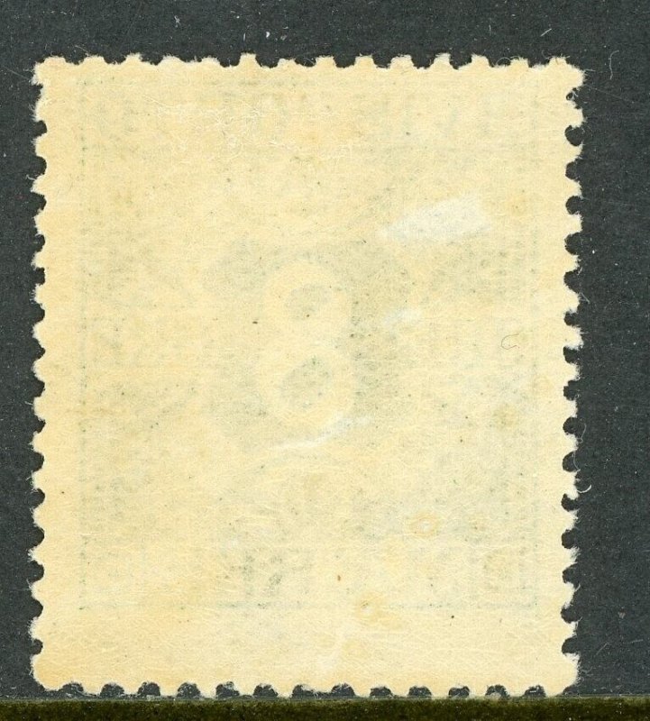 Denmark 1915 Overprint 8o Green Perf 14x14½ Scott #P14 Mint B297