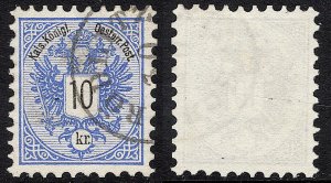 Austria - 1883 - Scott #44 - used - PRÖDLITZ pmk Czech Republic