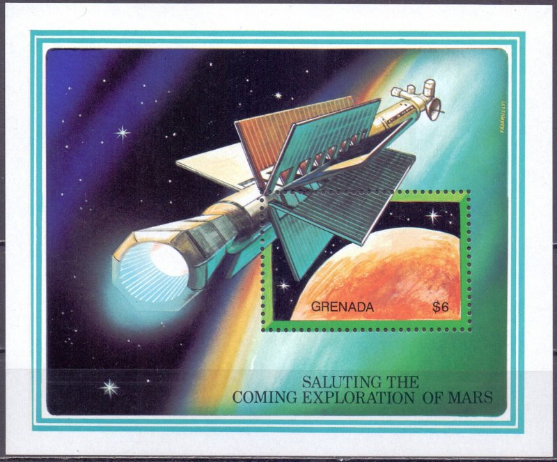 Grenada. 1991. 2278-2313 bl285-287. Space. MNH.