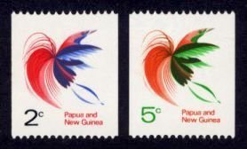 Papua New Guinea Sc# 291A-292 MNH Bird of Paradise