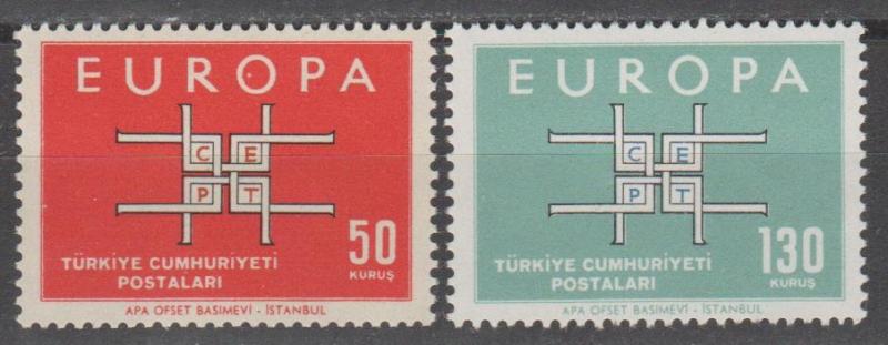 Turkey #1602-3  MNH VF (SU1021)